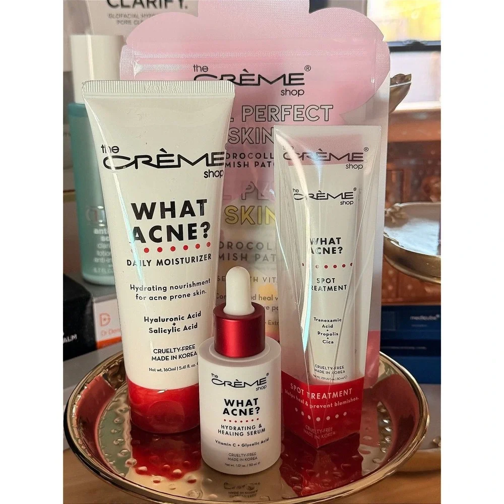 MSRP $55  The Crème Shop What Acne? Skincare Bundle